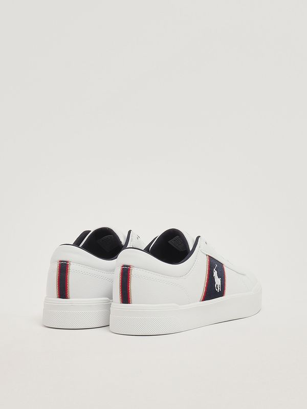 3. Kids' faux leather sneakers White-Blue Polo Ralph Lauren rl03874