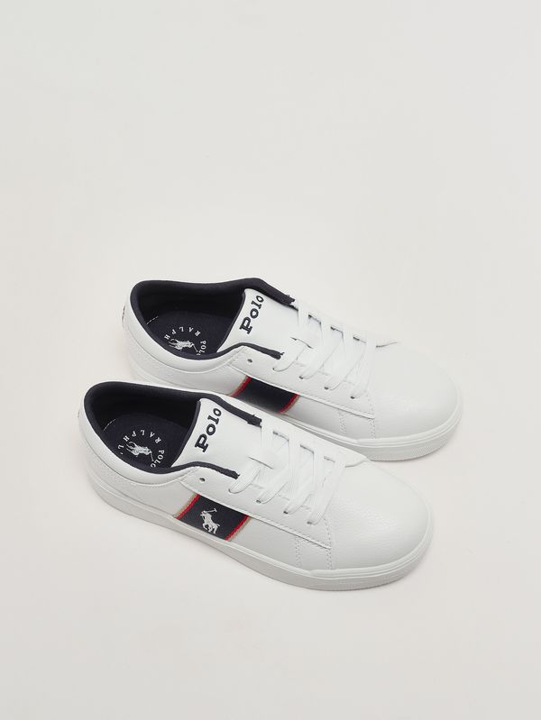 2. Kids' faux leather sneakers White-Blue Polo Ralph Lauren rl03874