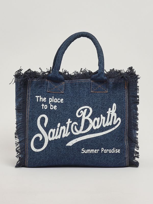 1. Borsa donna Vanity in cotone Denim Dark MC2 Saint Barth vani001