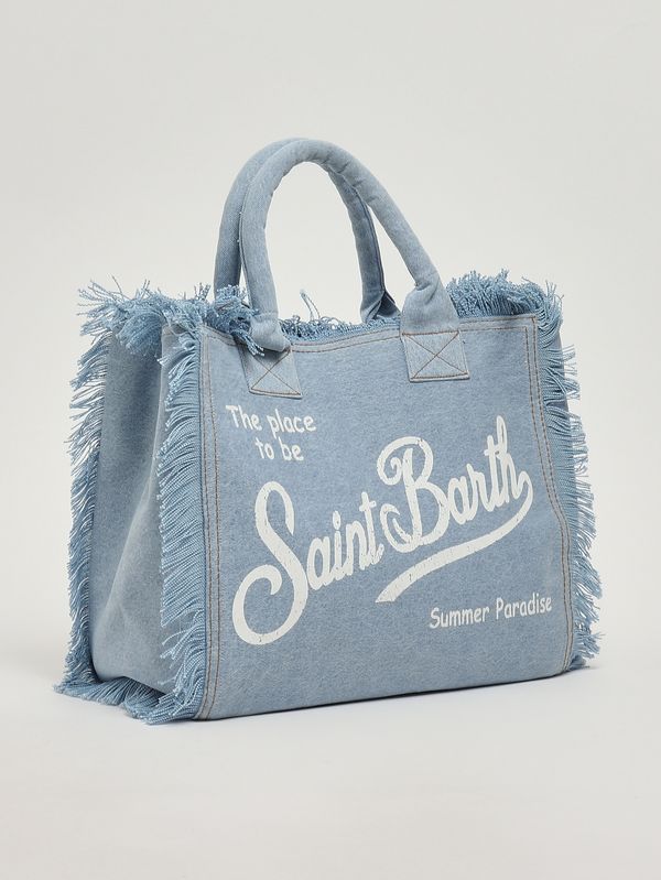 2. Borsa donna Vanity in cotone Denim Light MC2 Saint Barth vani001