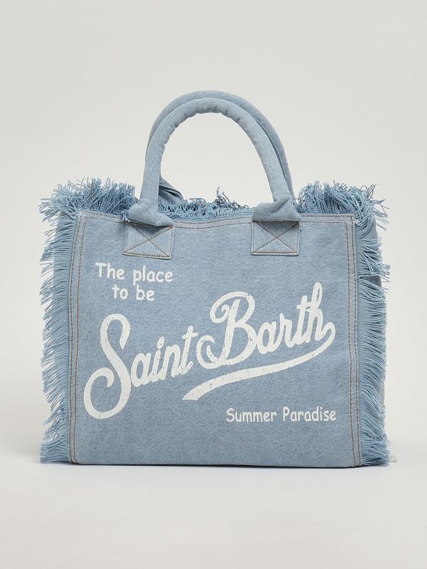 1. Borsa donna Vanity in cotone Denim Light MC2 Saint Barth vani001