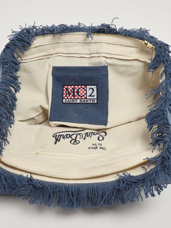 3. Borsa donna Vanity in cotone Denim MC2 Saint Barth vani001