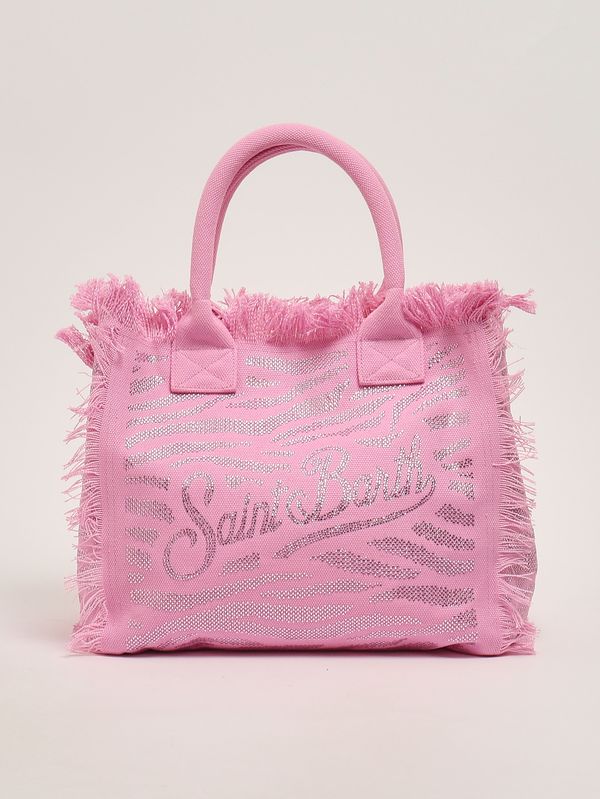 1. Women's cotton Vanity bag Zebra 21 Rhinestones MC2 Saint Barth vani001
