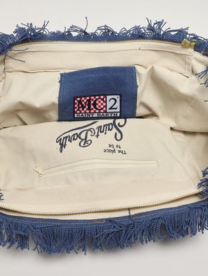 3. Sac Vanity en coton pour femme Denim patchwork