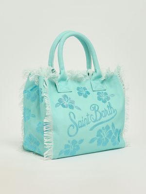 2. Vanity-Damentasche aus Baumwolle Strass Hibiscus 56