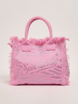 1. Women's cotton Vanity bag Zebra 21 Rhinestones