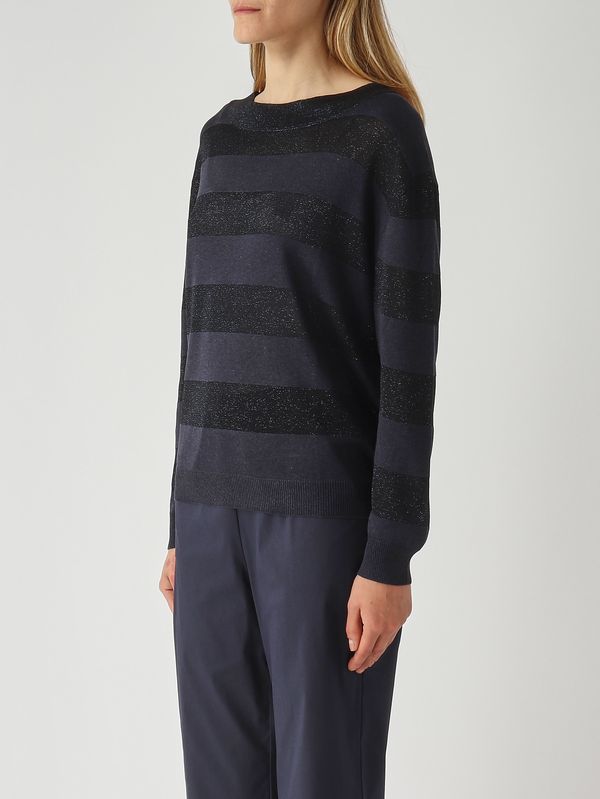 3. Damenpullover aus Seide und Viskose-Lurex Nacht Gran Sasso 5722123702