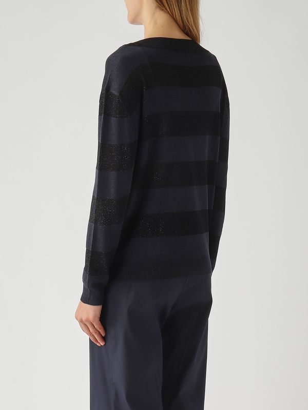 4. Damenpullover aus Seide und Viskose-Lurex Nacht Gran Sasso 5722123702