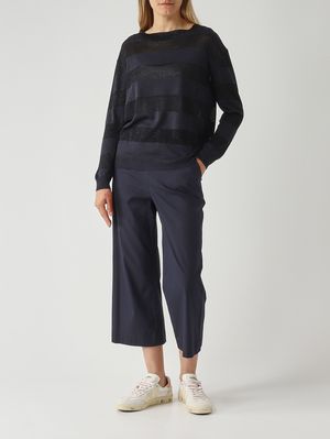 2. Damenpullover aus Seide und Viskose-Lurex Nacht