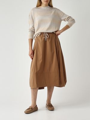 2. Damenpullover aus Seide und Viskose-Lurex Lurex-Sand