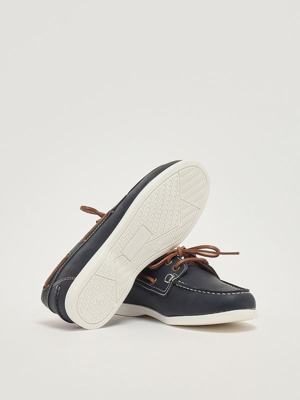 4. Mocassino bambino in pelle Blu Dianetti 1302