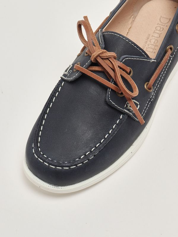 5. Mocassino bambino in pelle Blu Dianetti 1302