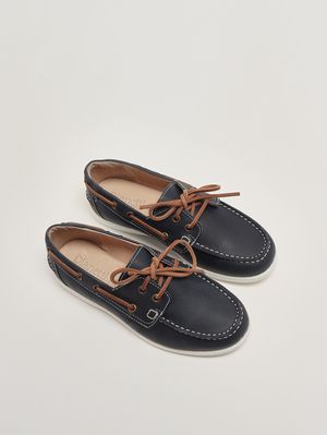 2. Mocassino bambino in pelle Blu