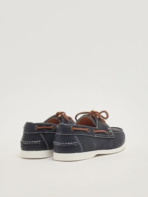 3. Mocassino bambino in pelle Blu