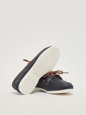 4. Mocassino bambino in pelle Blu