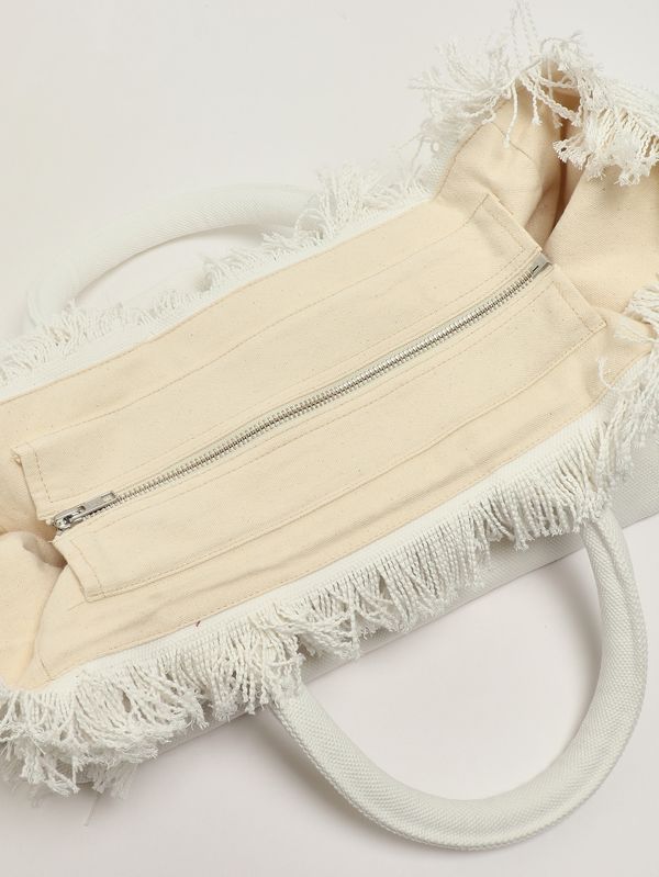 4. Bolso de mujer Vanity de algodón Blanco MC2 Saint Barth vani001