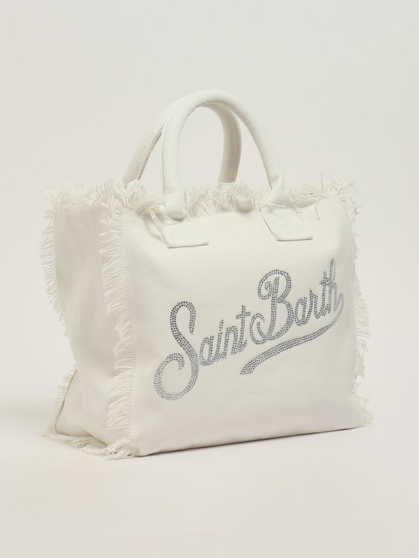 2. Bolso de mujer Vanity de algodón Blanco MC2 Saint Barth vani001