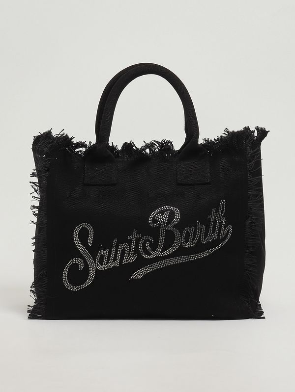 1. Bolso de mujer Vanity de algodón Negro MC2 Saint Barth vani001