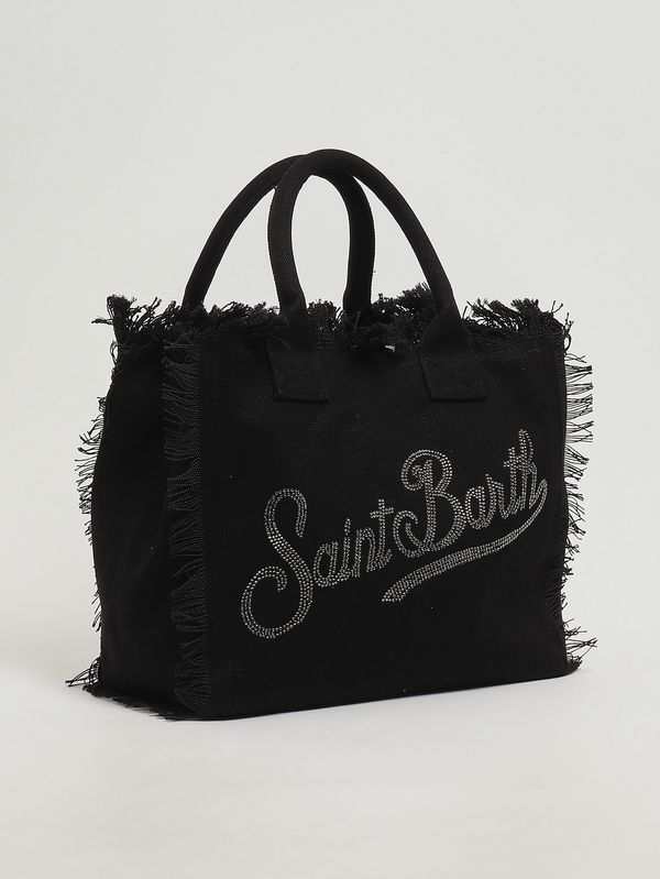 3. Bolso de mujer Vanity de algodón Negro MC2 Saint Barth vani001