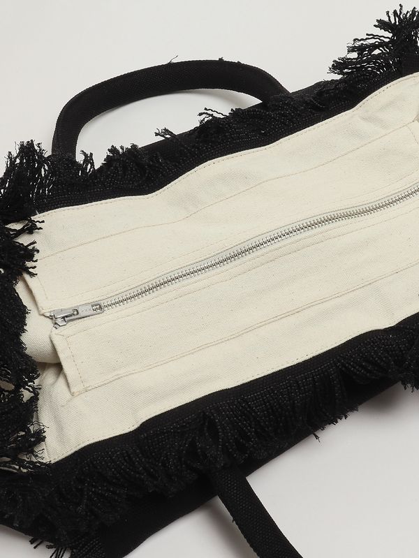 5. Bolso de mujer Vanity de algodón Negro MC2 Saint Barth vani001