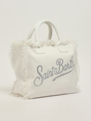 2. Bolso de mujer Vanity de algodón Blanco