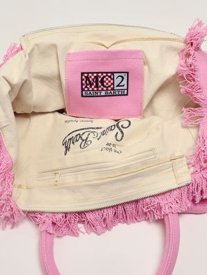 3. Bolso de mujer Vanity de algodón Rosa