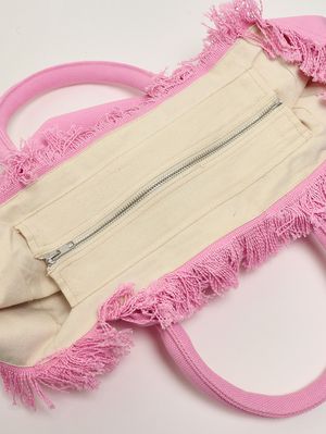 4. Bolso de mujer Vanity de algodón Rosa