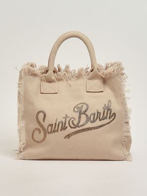 1. Bolso de mujer Vanity de algodón Beige