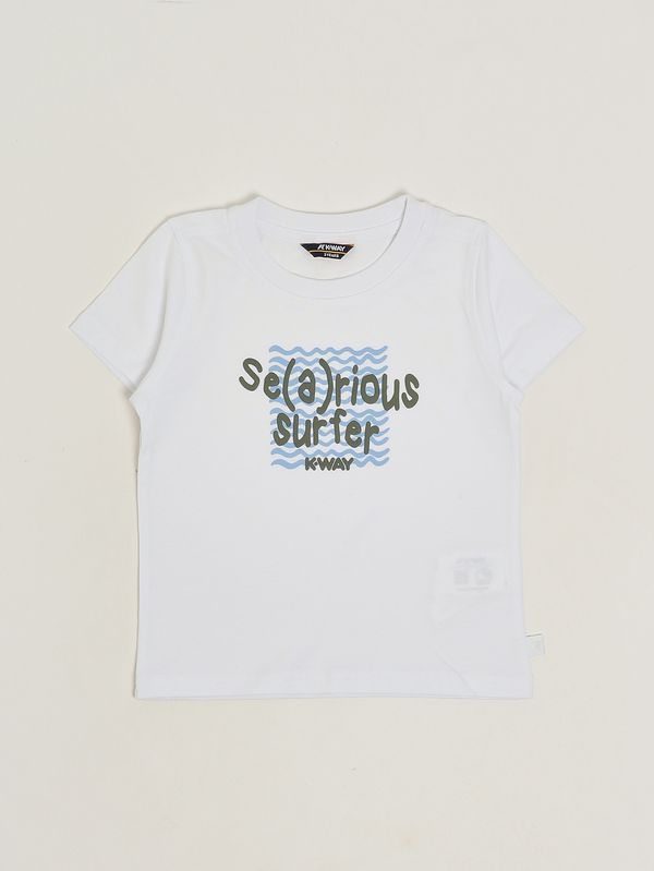 T-shirt Odom en coton pour garçon Blanc K-Way