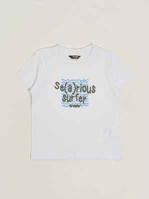 1. Odom Baumwoll-T-Shirt für Jungen Weiß