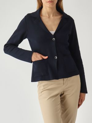 5. Chaqueta de punto para mujer Azul marino