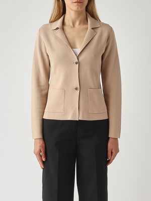 1. Women's knitted jacket Sand