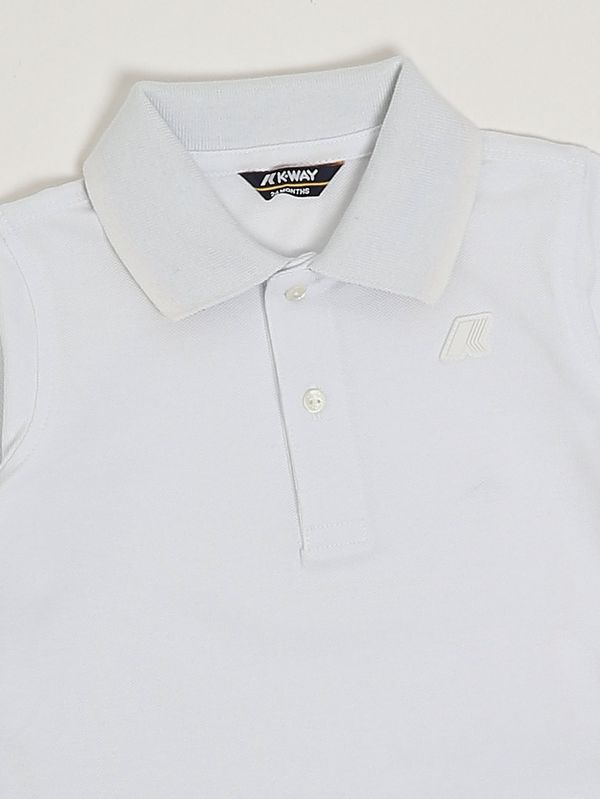 3. Polo neonato Vincent in cotone stretch Bianco K-Way k71374w