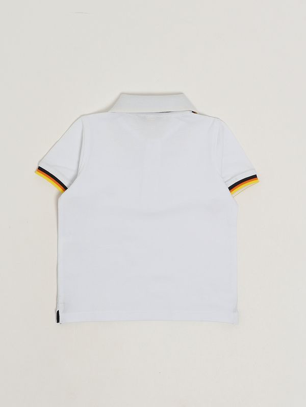 2. Polo neonato Vincent in cotone stretch Bianco K-Way k71374w