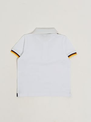 2. Polo neonato Vincent in cotone stretch Bianco