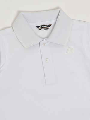3. Polo neonato Vincent in cotone stretch Bianco