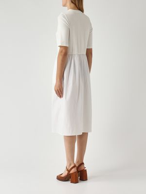4. Abito donna in cotone stretch Bianco