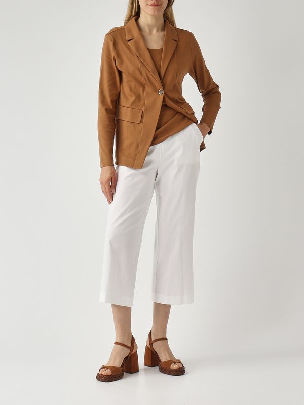 2. Pantalón de mujer de mezcla de algodón elástico. Blanco Gran Sasso 7623954300