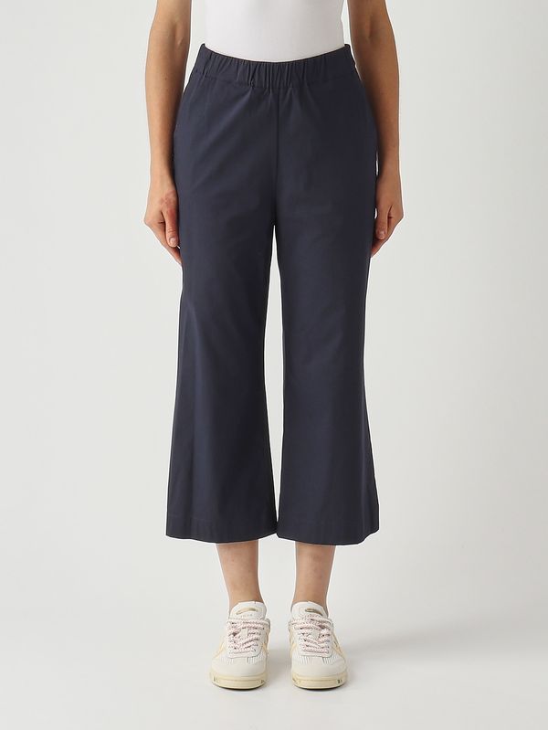 Pantalon femme en coton stretch mélangé Marine Gran Sasso