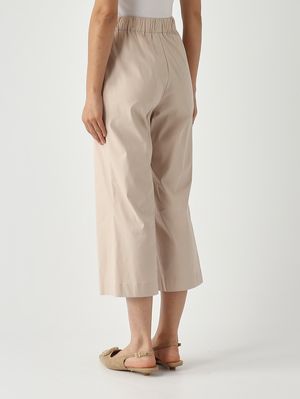 4. Damenhose aus Stretch-Baumwollmischung Beige