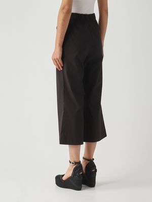 4. Damenhose aus Stretch-Baumwollmischung Schwarz