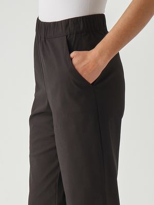 5. Damenhose aus Stretch-Baumwollmischung Schwarz