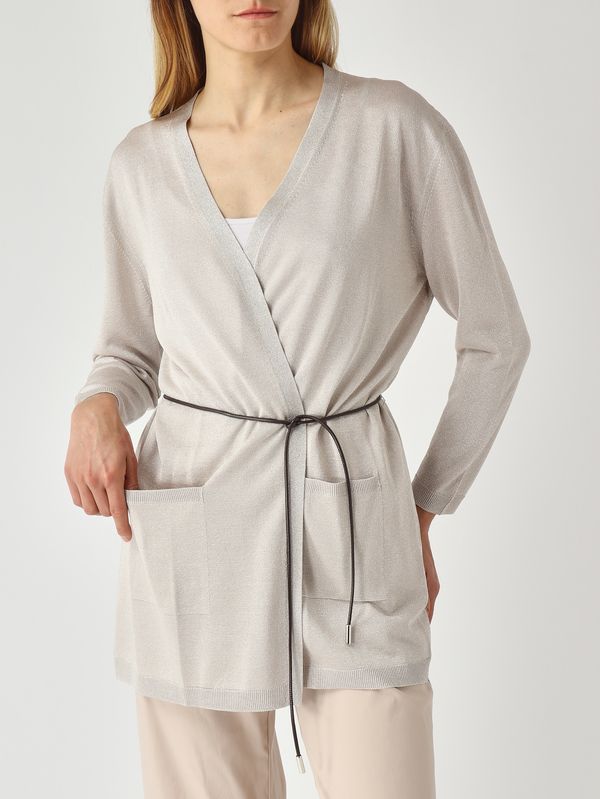 5. Cárdigan de mujer en viscosa con lurex. Polvos Lurex Gran Sasso 5722023020
