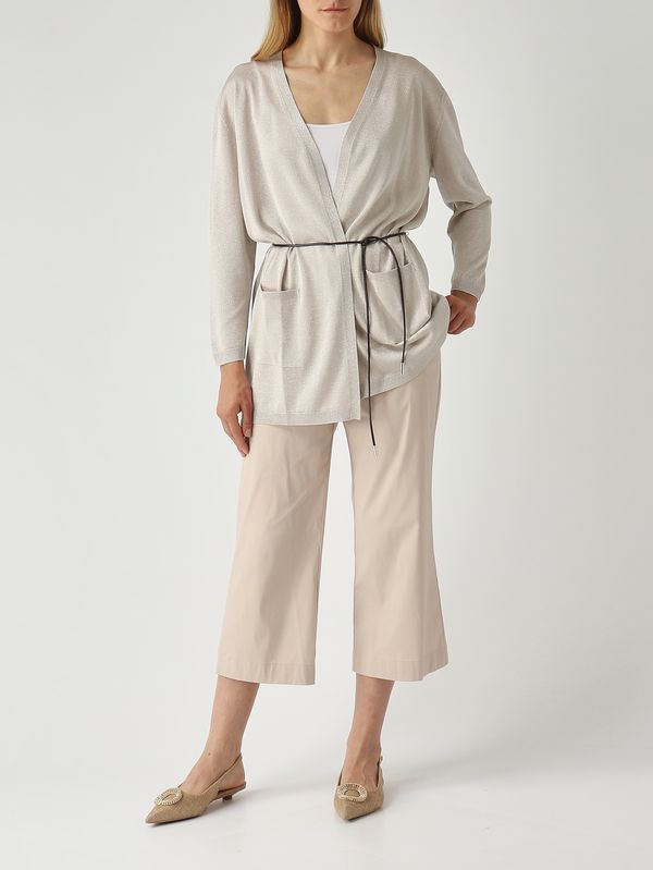2. Cárdigan de mujer en viscosa con lurex. Polvos Lurex Gran Sasso 5722023020