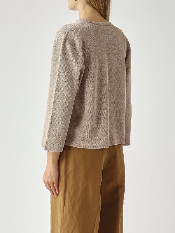 5. Damenjacke aus Lurex-Strick Roségold Gran Sasso 5726023710