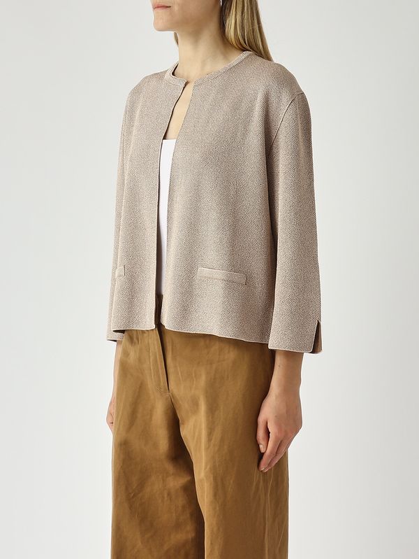 4. Damenjacke aus Lurex-Strick Roségold Gran Sasso 5726023710