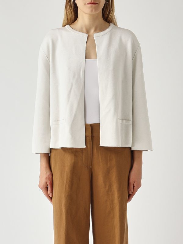 2. Women's lurex knit jacket Platinum Gran Sasso 5726023710