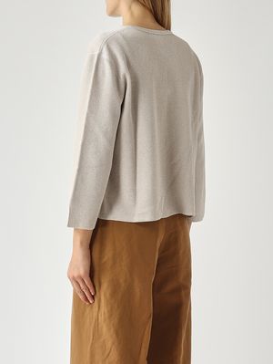 5. Women's lurex knit jacket Platinum