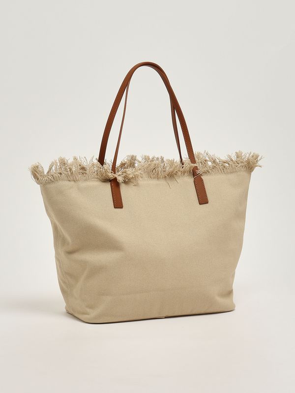 2. Borsa donna City in canvas Beige MC2 Saint Barth cbf0001