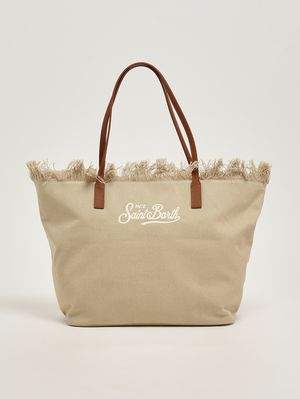 1. Borsa donna City in canvas Beige